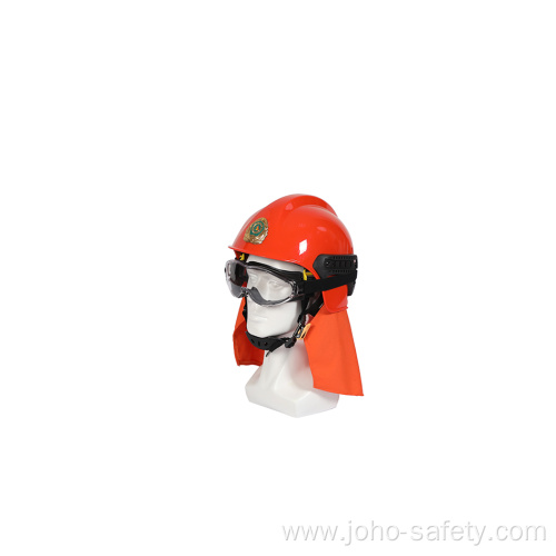 High temperature forest fire protection helmet